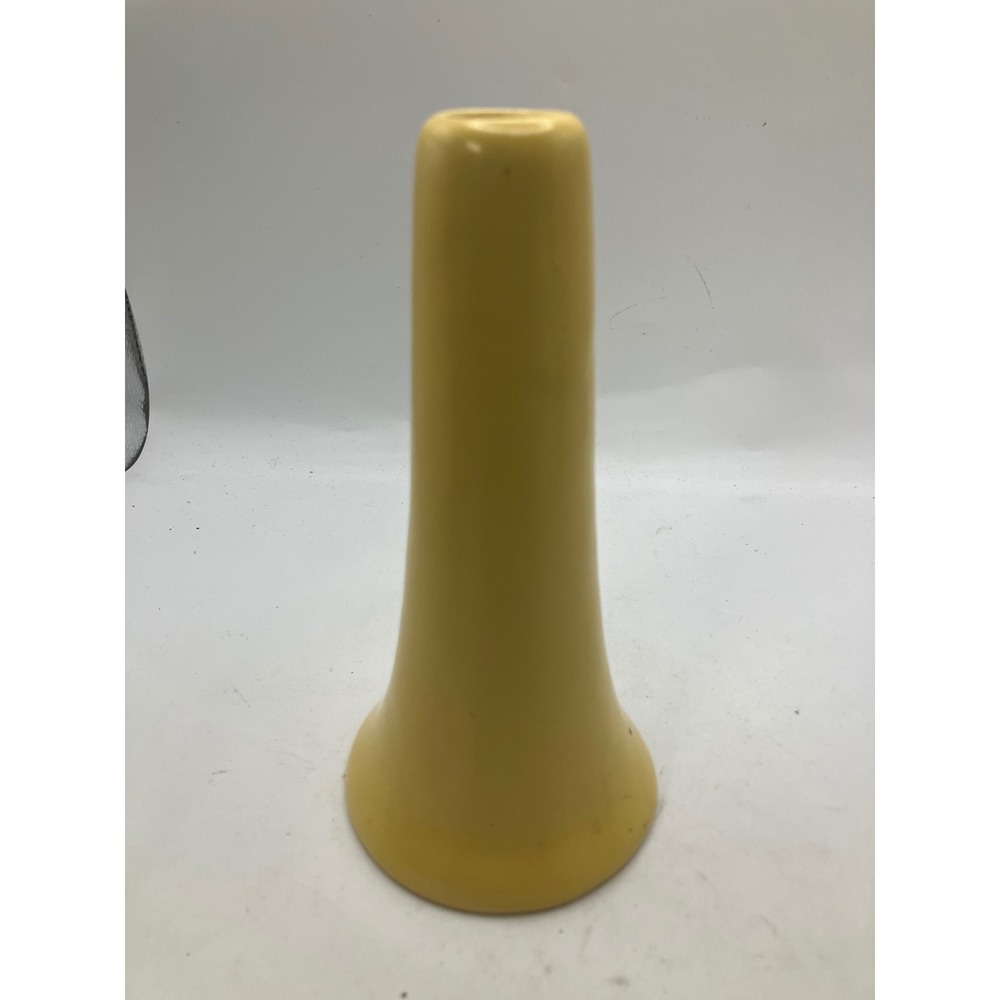 Yellow Trumpet Vase Modernist Decor‎ Accent Piece Display Home Tabletop